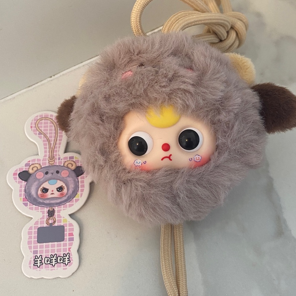 Baby Three Mobile Hanger Blind Box Plush Phone Lanyard- Sheep -Ba Ba